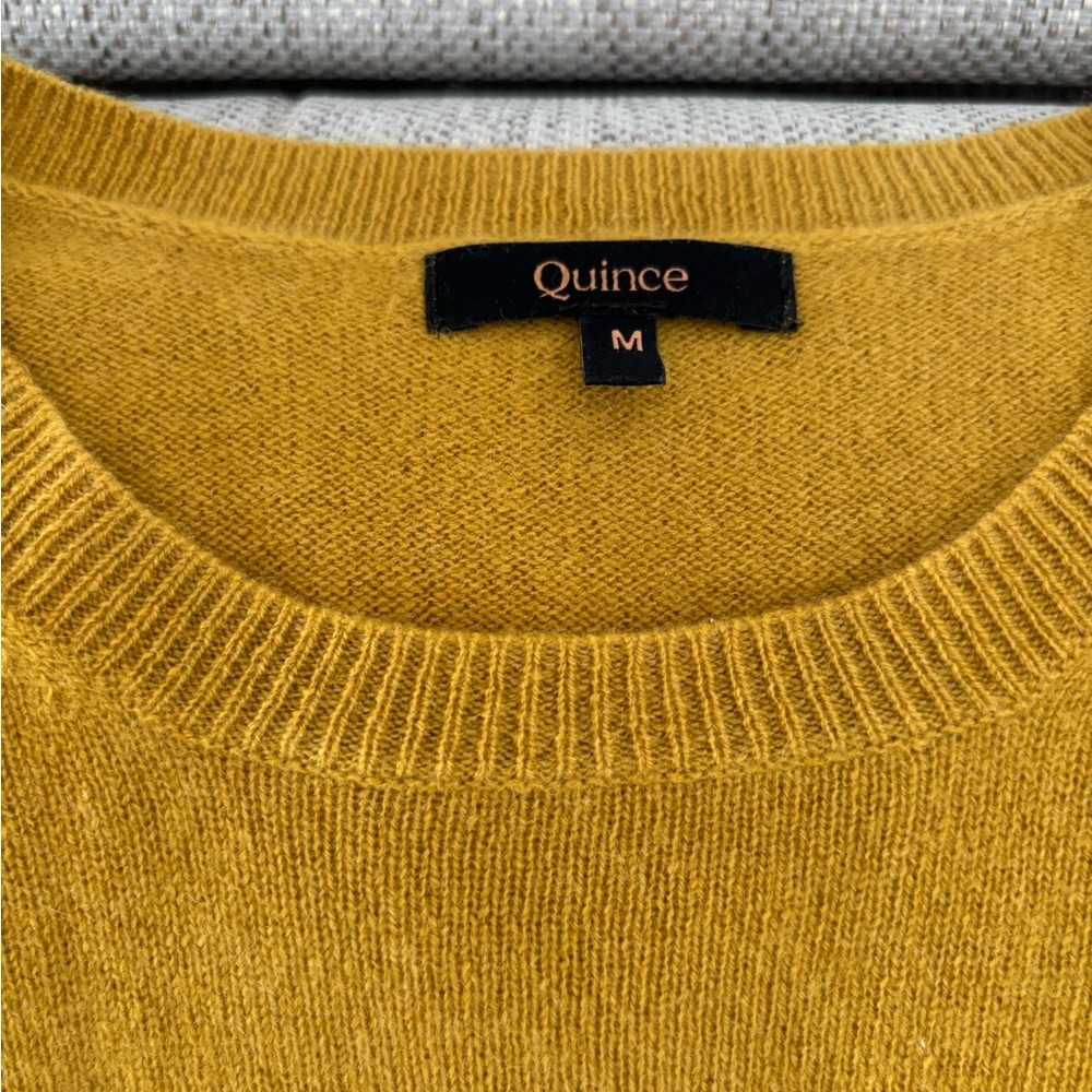 Quince Golden Yellow Cashmere Pullover